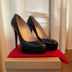 Christian Louboutin, Paris, black leather, size 39